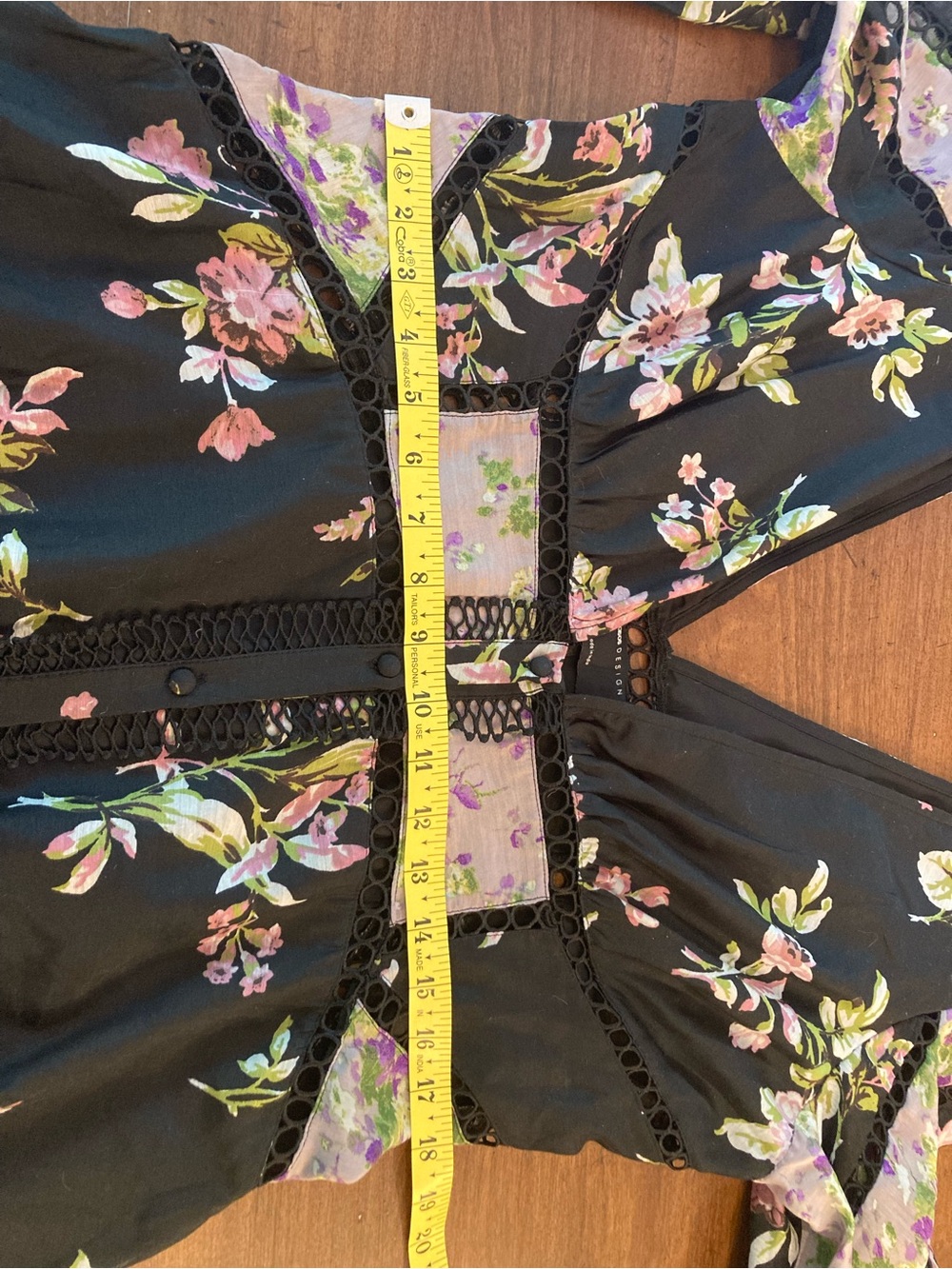 ASOS Black & Lavender Floral Puff-Sleeve Maxi Dress - Picture 4 of 13